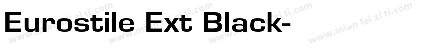 Eurostile Ext Black字体转换